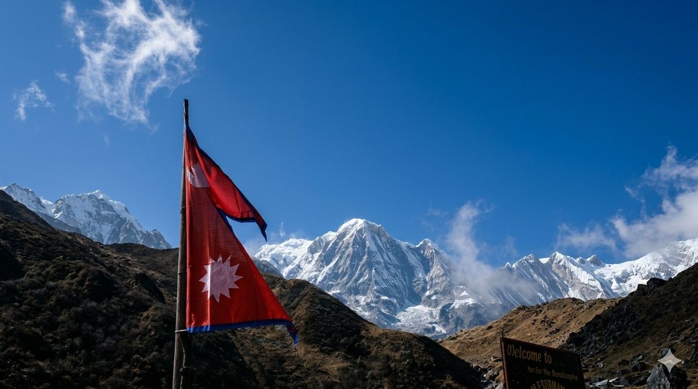 Image captured at 5000 metre in the ABC trek route